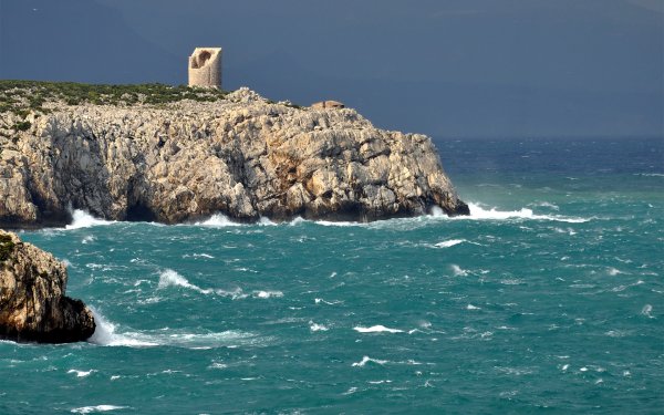 Вид с утеса на море