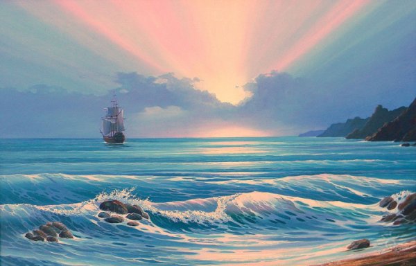 Море рисунок