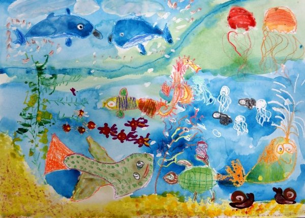 Рисунок отдых на море