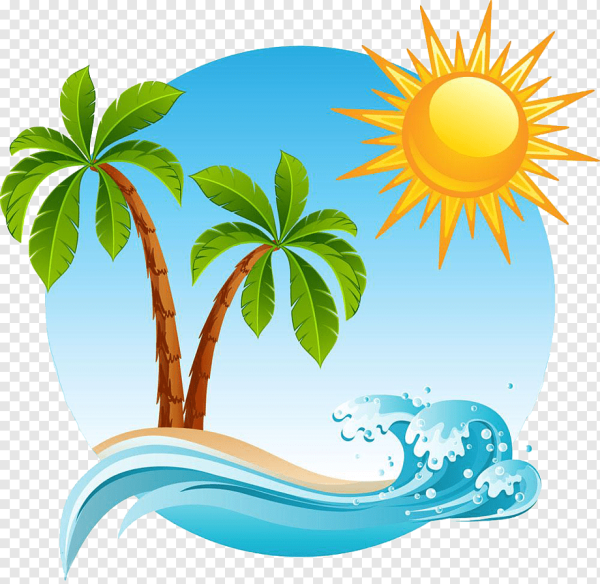 Пляж мультяшный