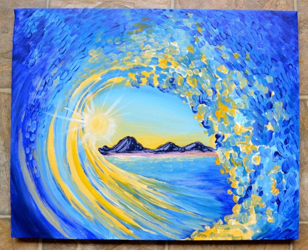 Закат над морем