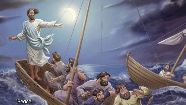 Икона хождение Иисуса Христа по водам