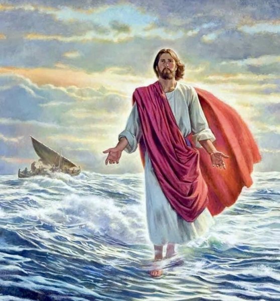 Петр идущий по морю ко Христу