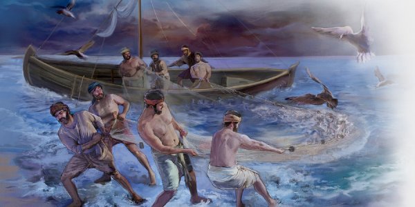 Иисус Христос учит народ