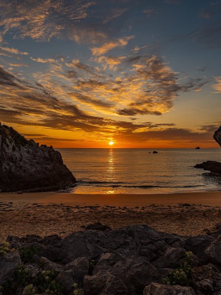 Закат на море