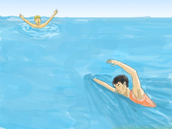 Рука торчит из воды