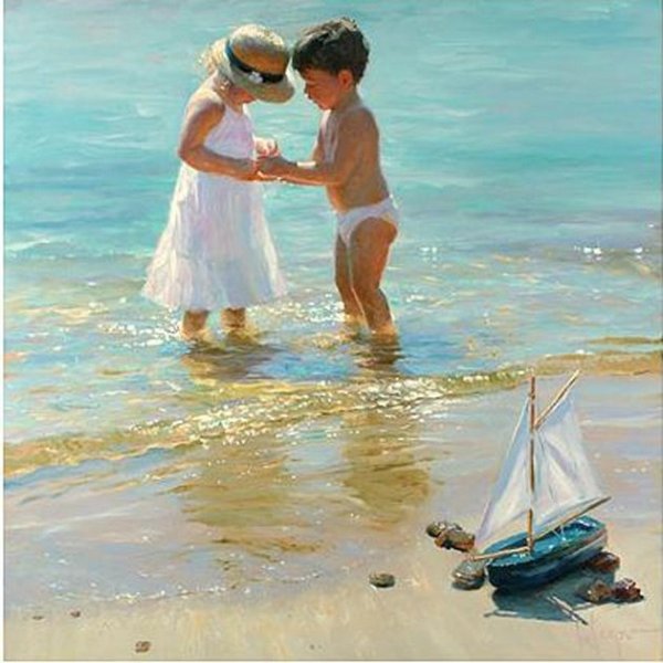 Дети на море