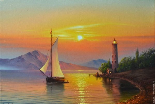 Лодка в море