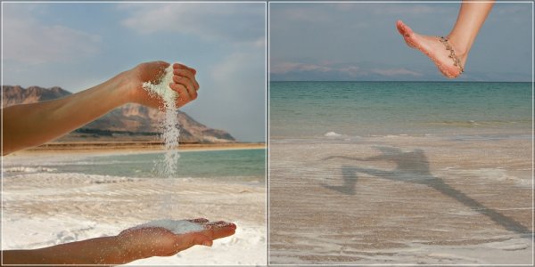 Мёртвое море-озеро соль