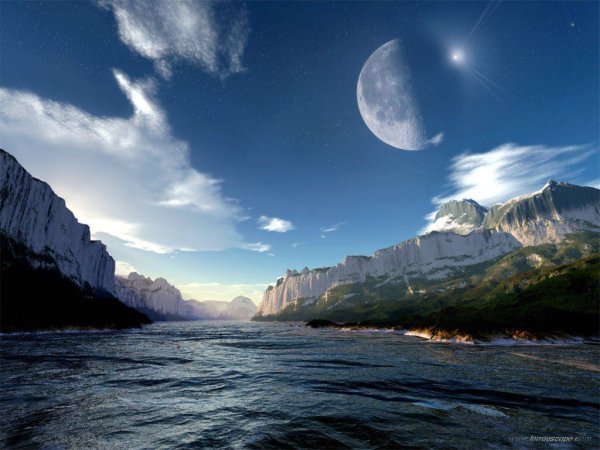 Ночь Луна море