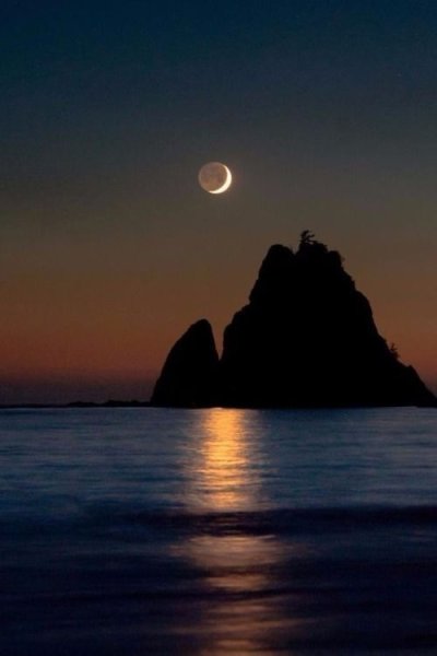 Озеро в лунном свете