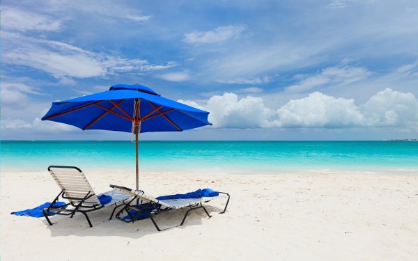 Пляж зонтик шезлонг