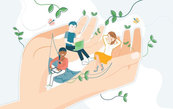 Медитация иллюстрация