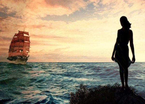 Девушка на берегу моря