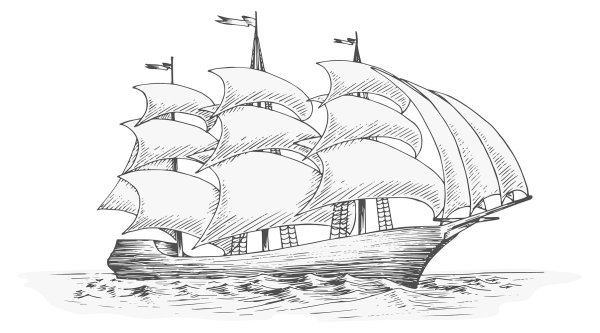 Парусник рисунок