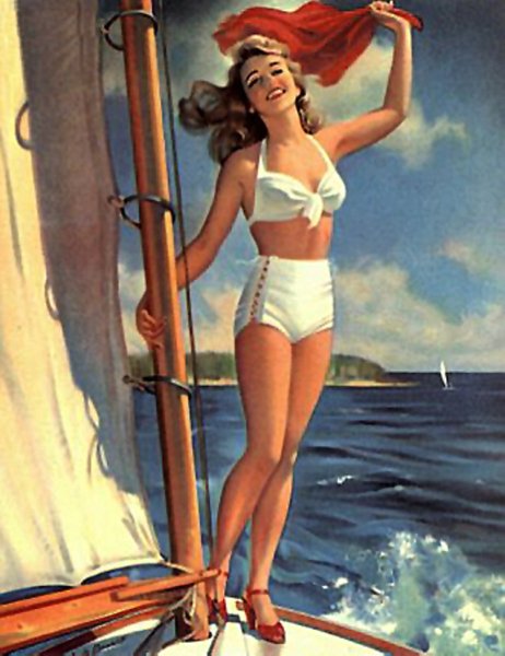 Художник Gil Elvgren + сауна