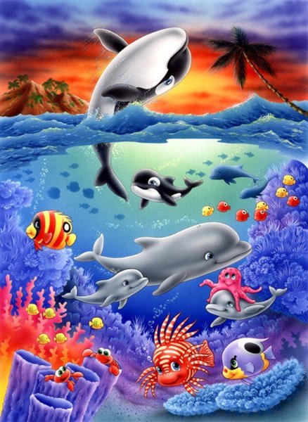 Подводный мир надпись