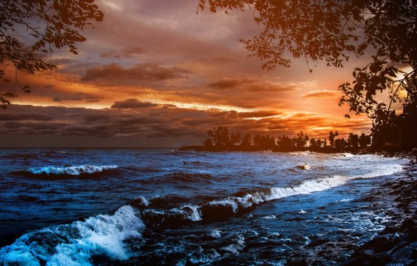 Берег ночью