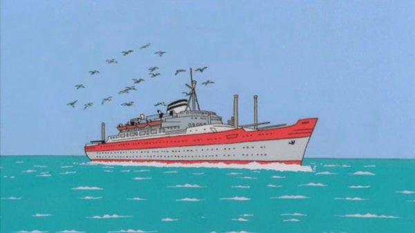 Пароход рисунок