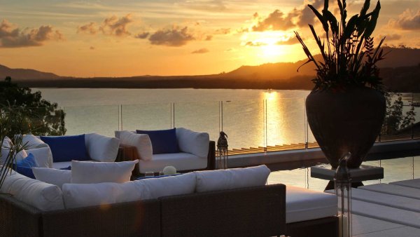 Красивый вид с террасы