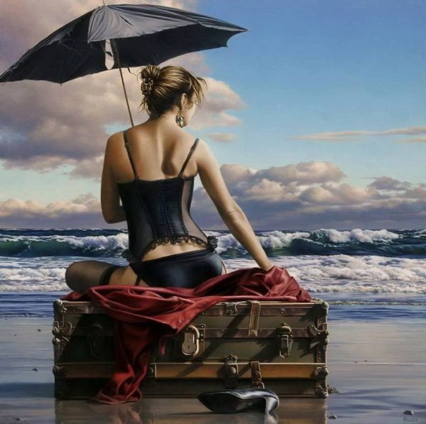 Художник Александр Аверин море