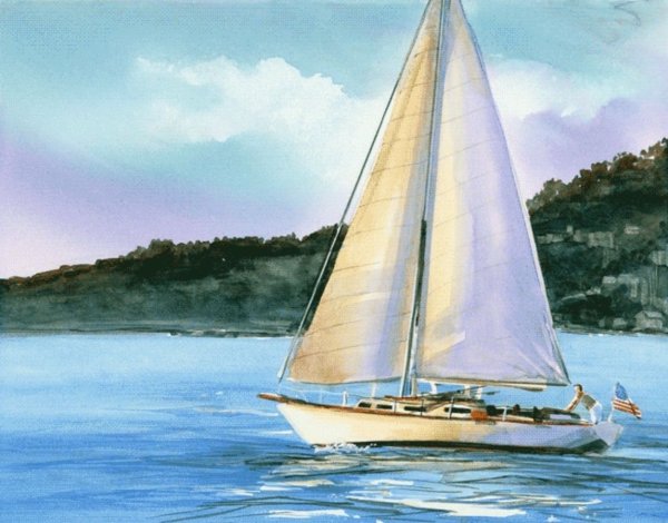 Яхта парусная референс