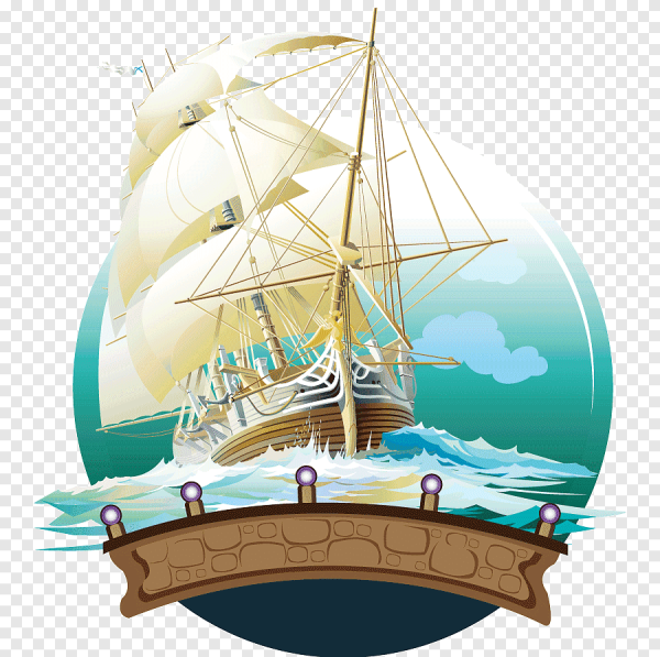 Парусник на прозрачном фоне