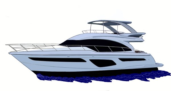 Яхта на прозрачном фоне