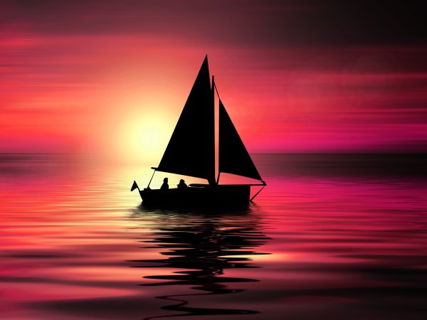 Корабль на рассвете