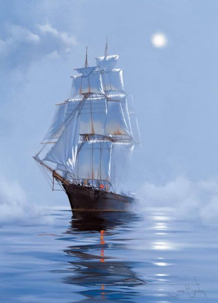 Корабль в море