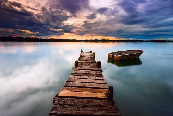 Пристань на озере