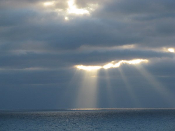 Закат на море