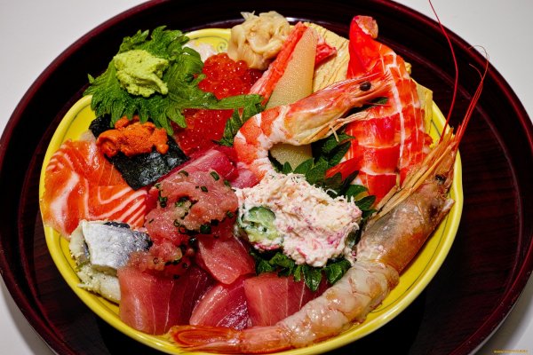 Тарелка с морепродуктами