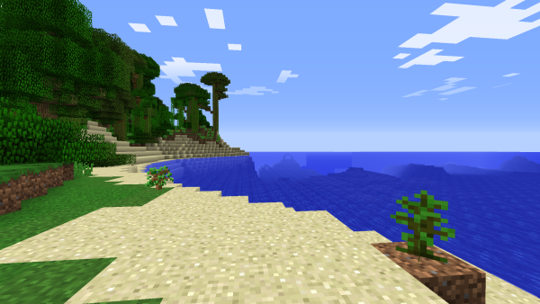Пляж в МАЙНКРАФТЕ