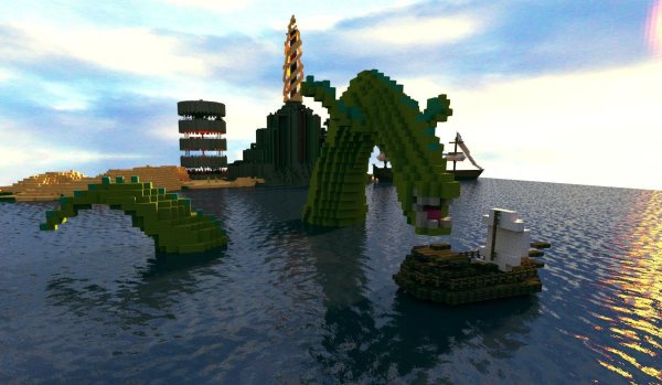 Монстр в МАЙНКРАФТЕ постройка