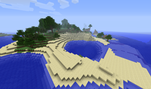 Пляж майнкрафт