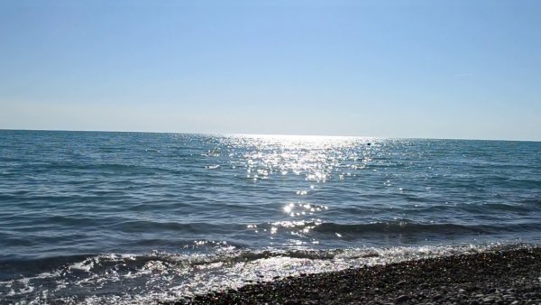 Берег черного моря Лазаревское