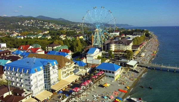 Черное море пляж Адлер