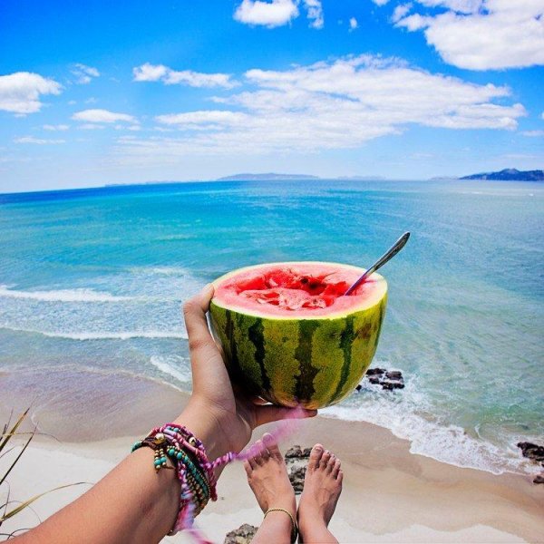 Море фрукты пляж