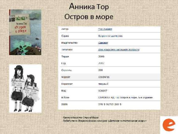 Анника тор тетралогия остров в море