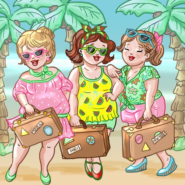 Мультяшные подружки