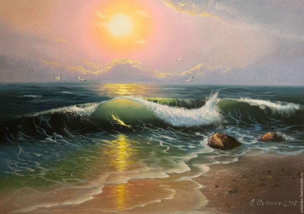 Море акварелью