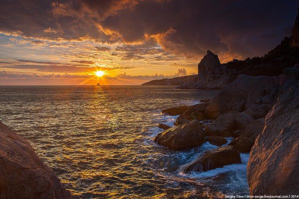 Закат на море