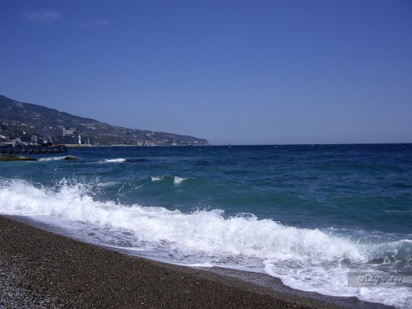Крым Ялта пляж черное море