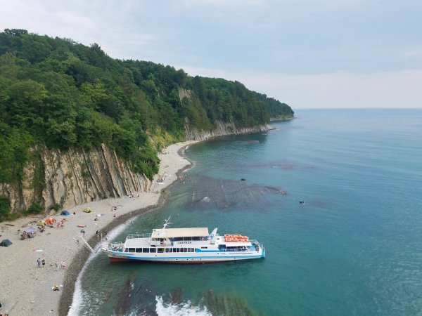 Море в поселке Лермонтово Краснодарский край