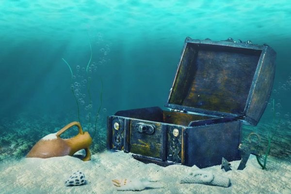 Сундук в море
