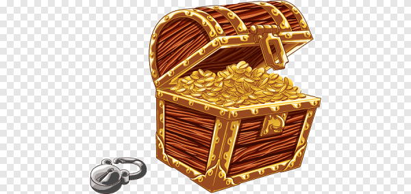 Пиратский корабль и сундук