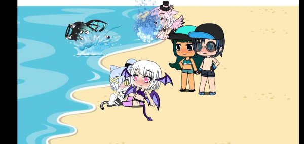 Фон моря гача лайф