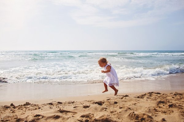 Детская фотосессия на море