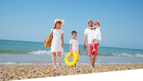 Семья на отдыхе